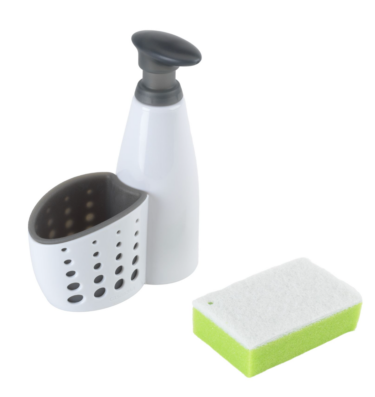 Dispensador de Jabón y Soporte para Esponjas