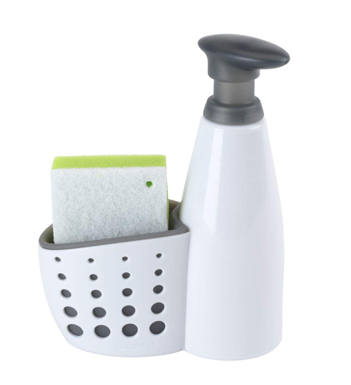 Dispensador de Jabón y Soporte para Esponjas