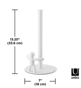 Portarrollos de papel Buddy blanco