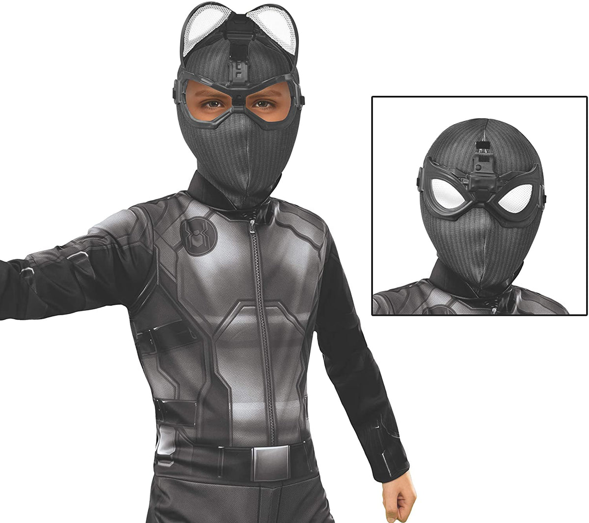 Máscara de tela Deluxe de sigilo de Lejos de casa con gafas moldeadas
