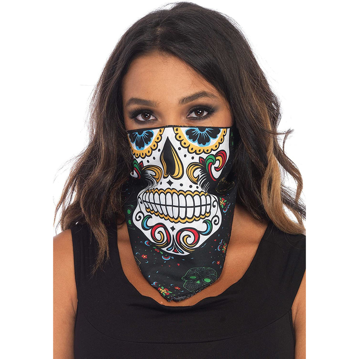 Pañuelo de calavera de azúcar