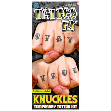 Tatuajes de personajes Knuckles - Alfabeto