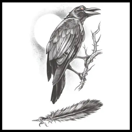 Tatuajes góticos: El cuervo