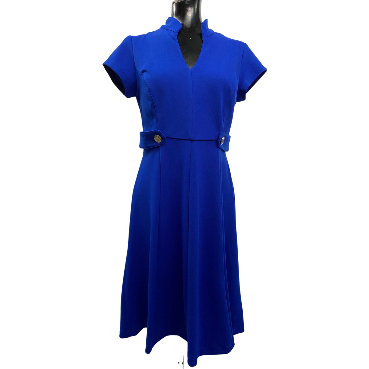 Vestido azul vibrante