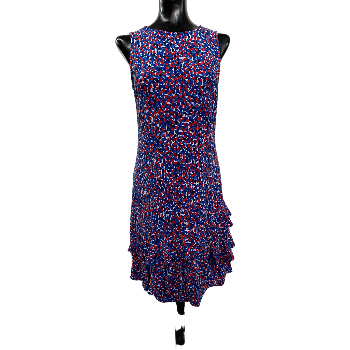 Vestido azul marino/rojo