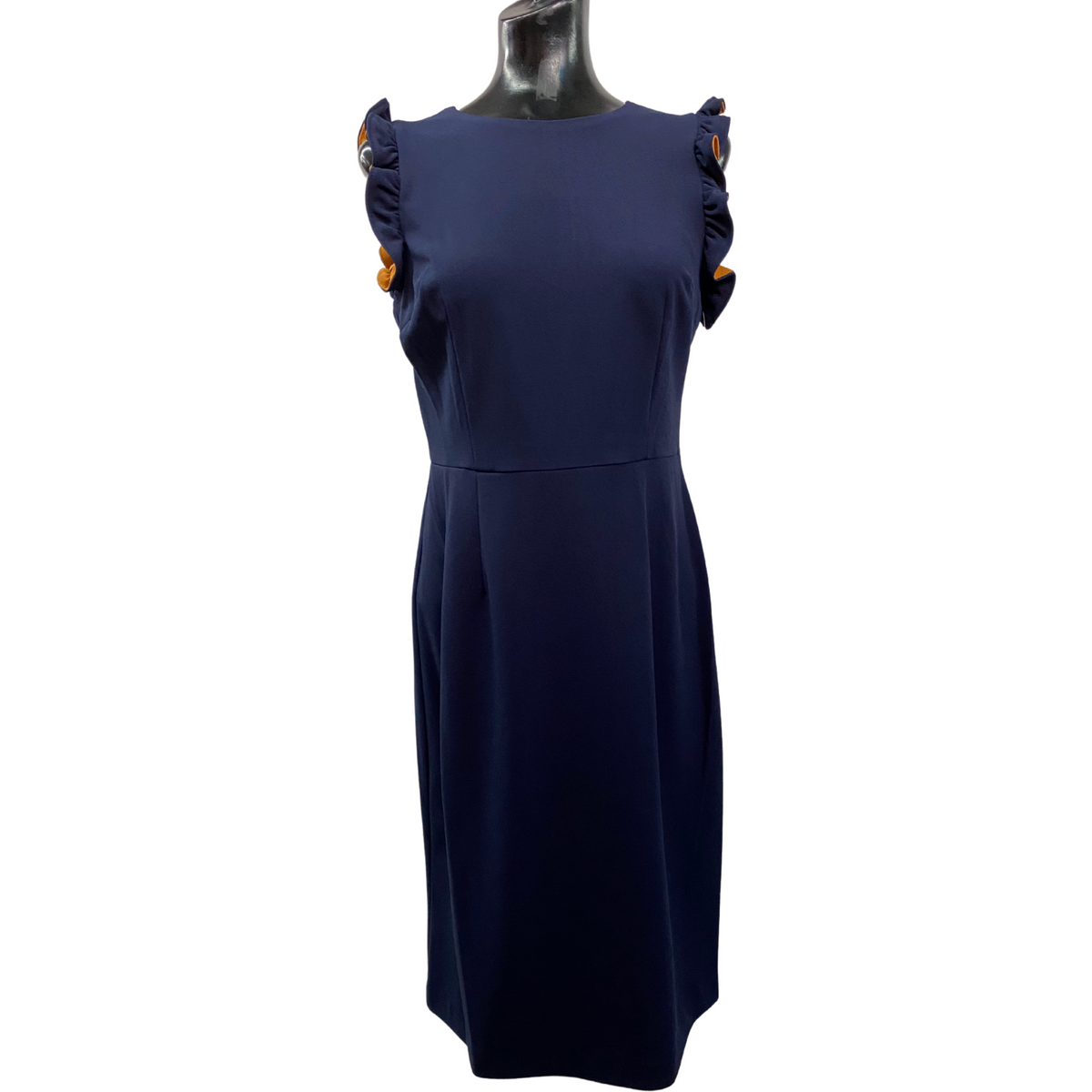 Navy Blue Dress with Inca Gold