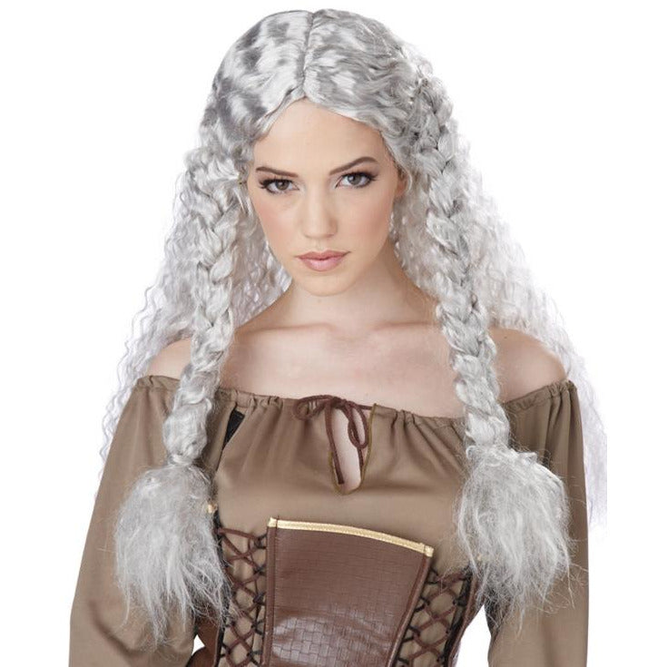 Peluca de princesa vikinga