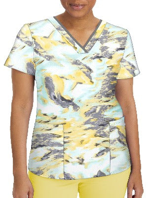 Camisa con cuello en V Liquid Light