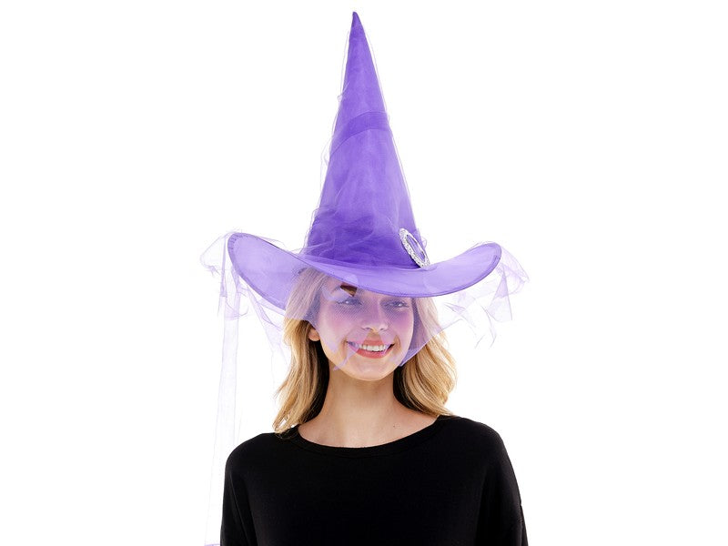 Sombrero-Halloween sombrero de bruja morado
