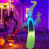 Fantasma inflable iluminado de 1,83 m de altura