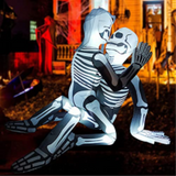 5.5 FT Halloween Inflatable Outdoor Skeleton Couple Lovers