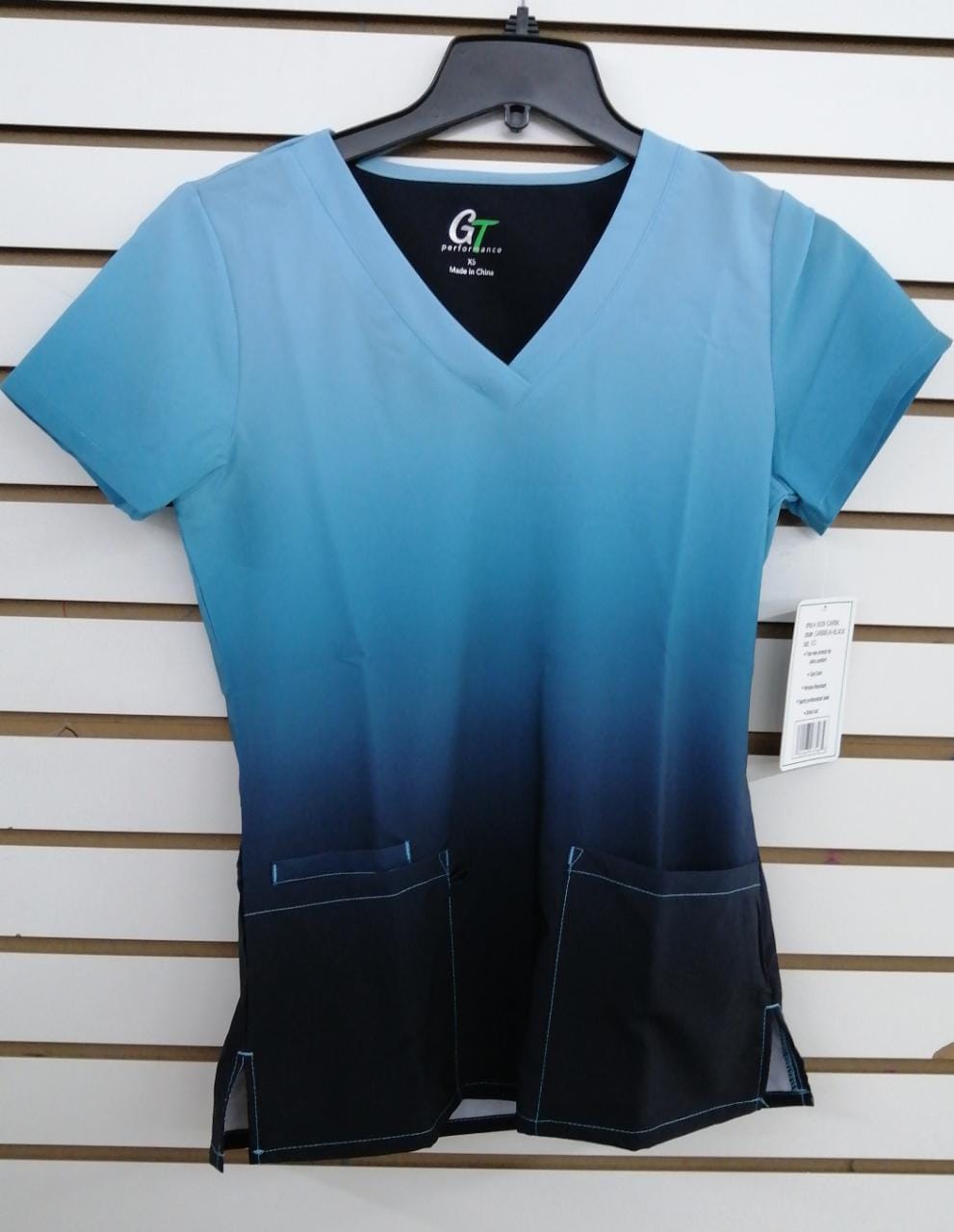 Camisa estampada negro caribe claro