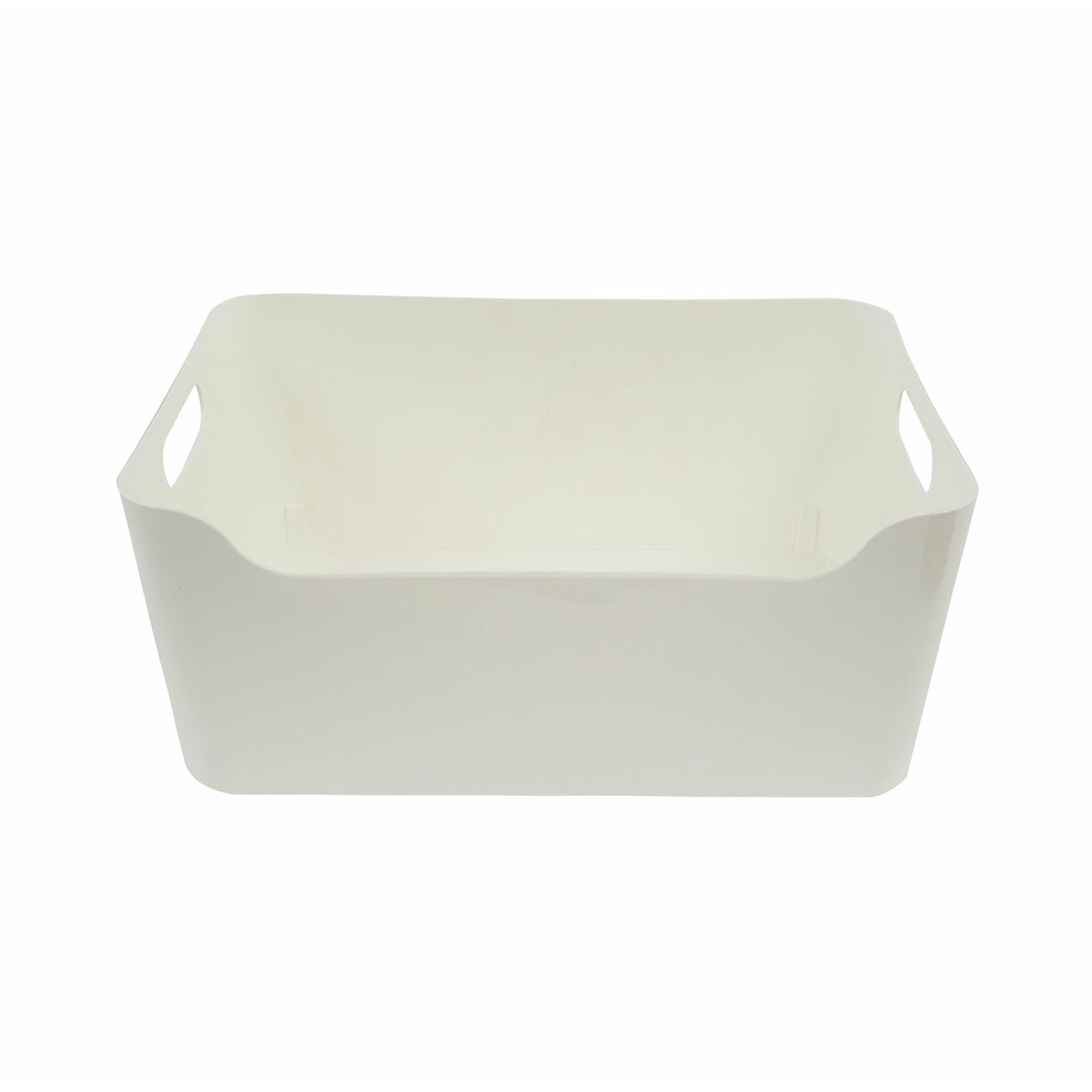 White basket 13 x 9.5 x 5.75"