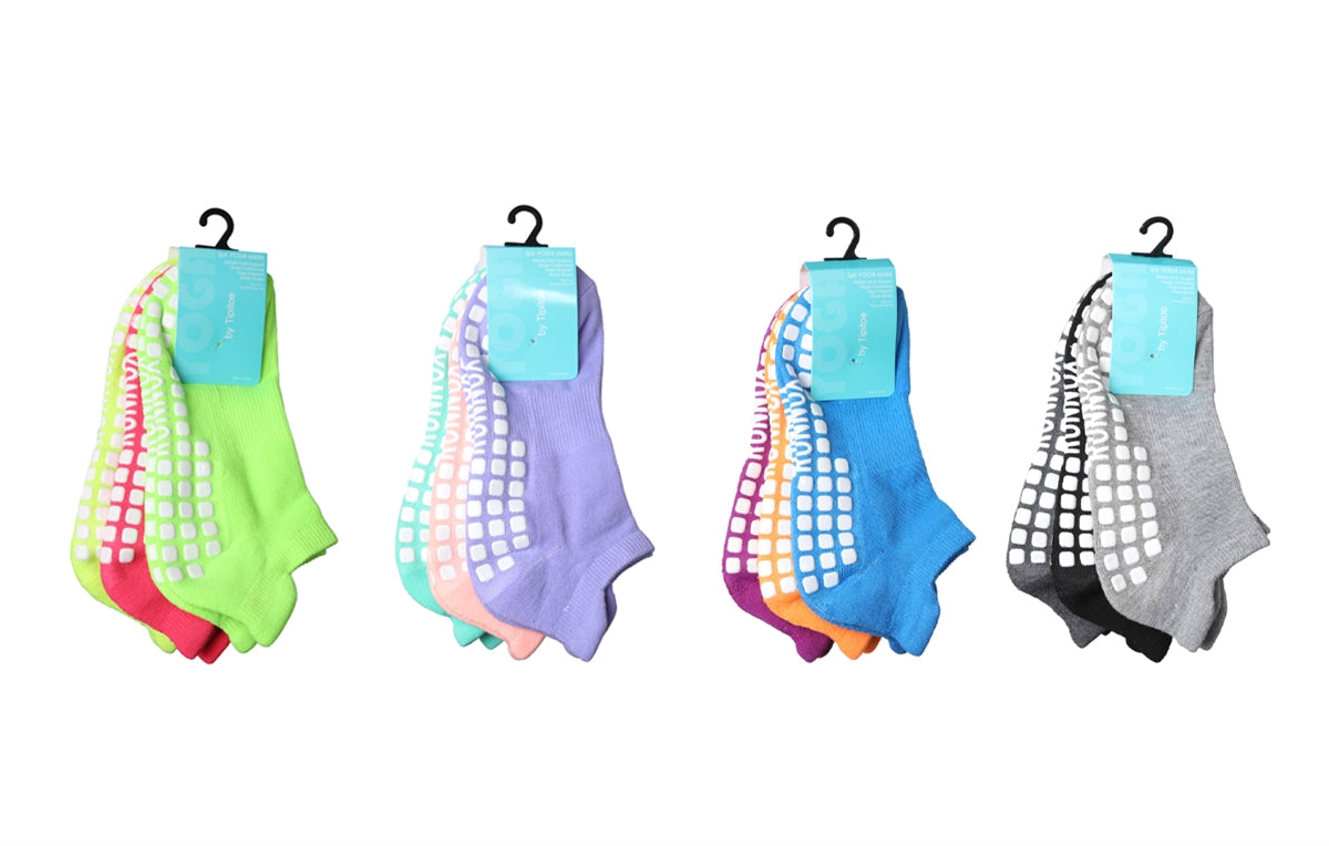 Calcetines tobilleros de yoga para mujer