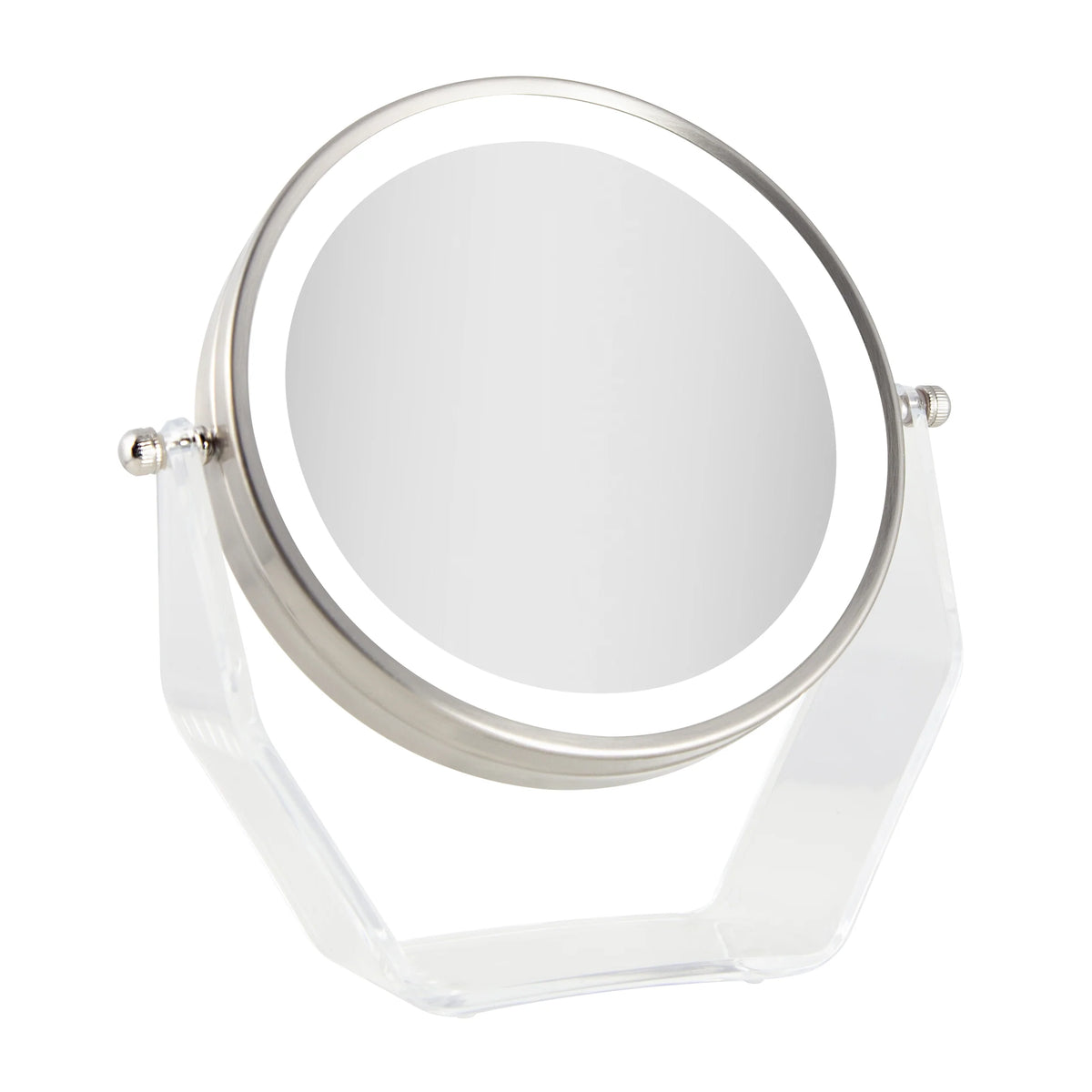 Soporte acrílico con LED 1x/8x Conjunto de cabezal cromado