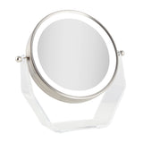 Soporte acrílico con LED 1x/8x Conjunto de cabezal cromado