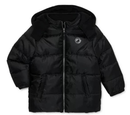 Anorak acolchado clásico de Ripstop negro
