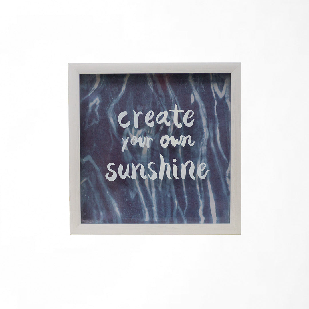 Crea tu propio cuadro de arte de sombra "Sunshine"