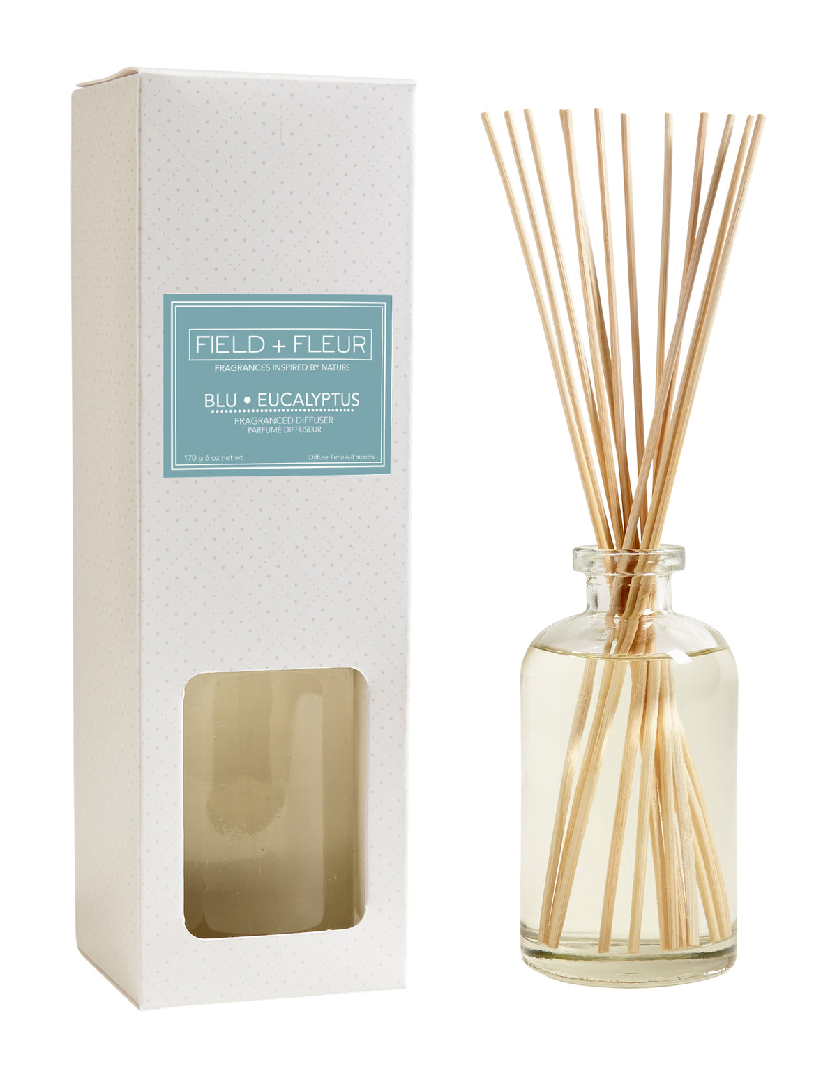 DIFUSOR DE EUCALIPTO AZUL 6oz.