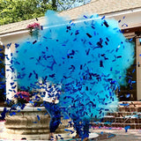 CAÑÓN DE CONFETI Y POLVO REVELACIÓN DE GÉNERO AZUL DE 12"