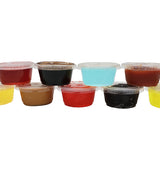 Vasos de degustación de 2 oz con tapa - Paquete de 50