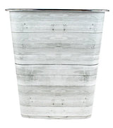 Waste Can White Plank
