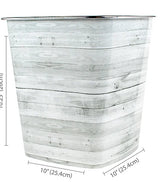 Waste Can White Plank