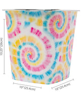 Waste Can Pastel Tie Dye