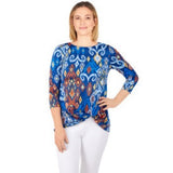 Blusa Estampado Puff Ikat - Ruby Rd.