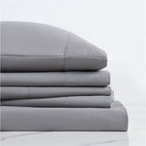 Juego de sábanas London Loft Leather Path de 4 piezas, color gris