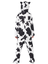 Disfraz de vaca con mono y capucha, infantil