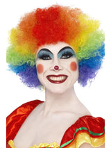 Peluca de payaso loca, arcoíris