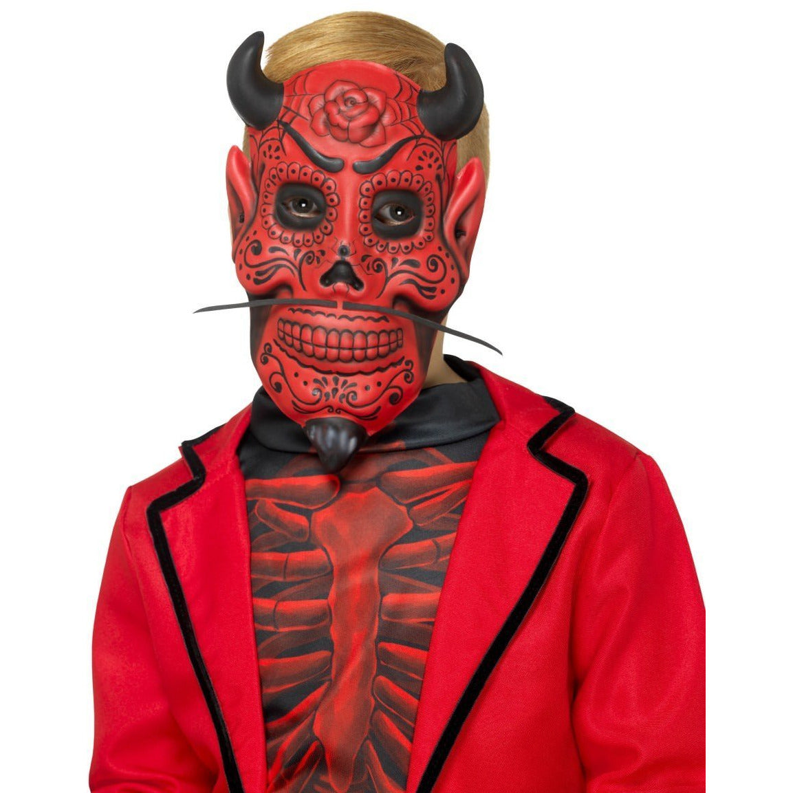 MÁSCARA DEL DIABLO DEL DÍA DE MUERTOS