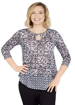 Blusa negro multicolor - Ruby Rd