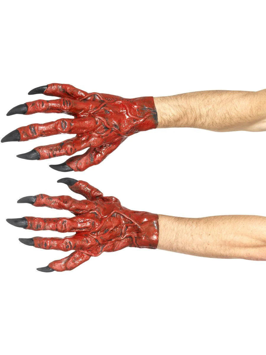 Latex Red Devil Hands