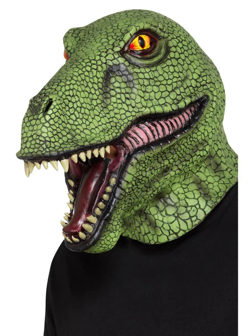 Máscara de látex de dinosaurio