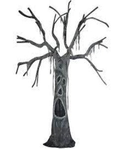 Árbol de pie con boca abierta