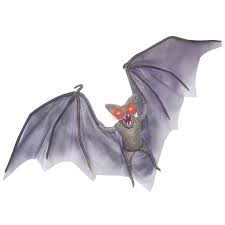 Murciélago demonio que se ilumina