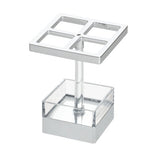 Soporte de cepillo de dientes Clarity Transparente/Cromo