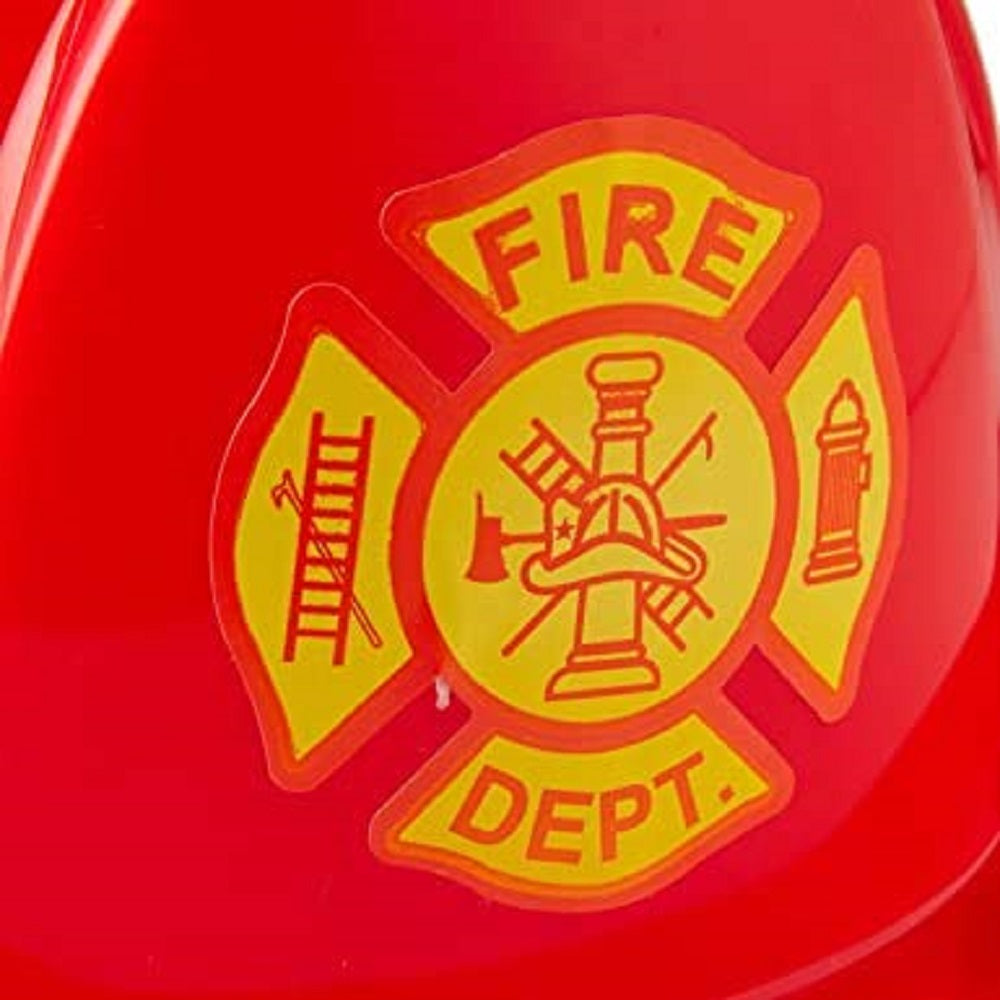 Casco de bombero rojo para adulto