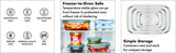 Recipiente rectangular de vidrio de 3.5 tazas con sello inteligente Good Grips de OXO