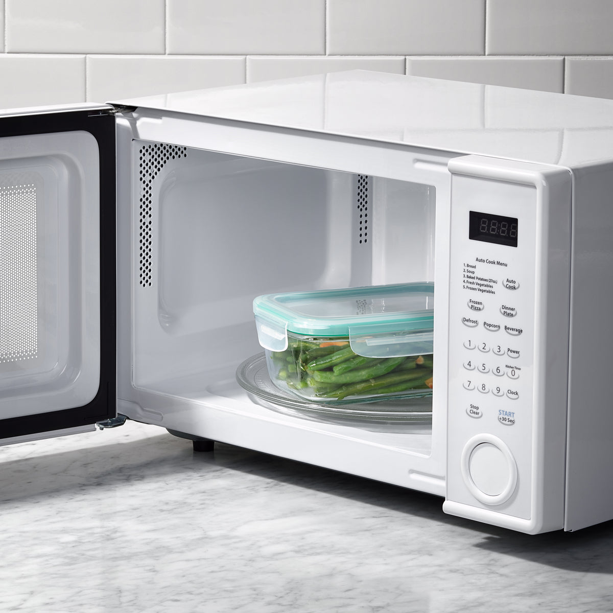 Recipiente rectangular de vidrio de 3.5 tazas con sello inteligente Good Grips de OXO