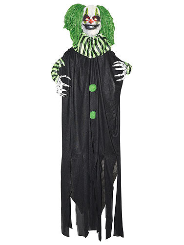 PAYASO LUMINOSO COLGANTE DE 4' CON CABELLO VERDE