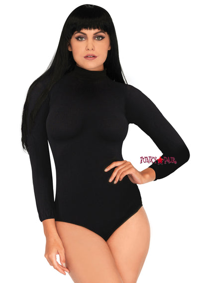 Body de cuello alto con broches en la entrepierna