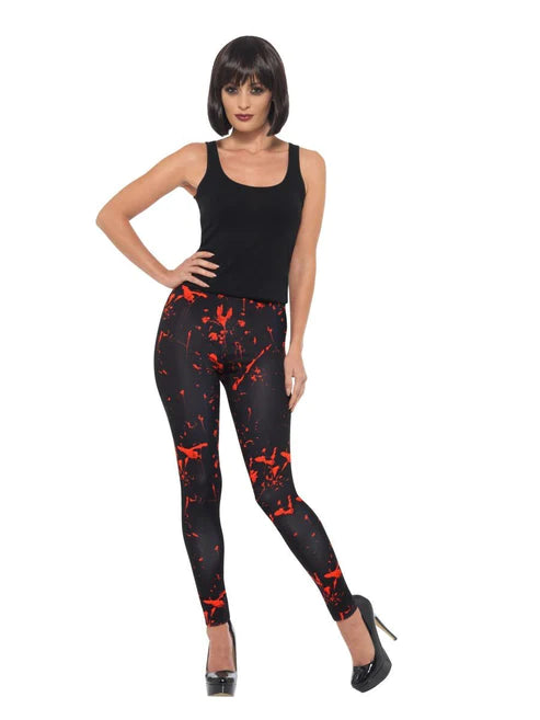 Mallas de terror, negro / rojo