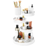 Organizador de cosméticos Pirouette blanco/latón