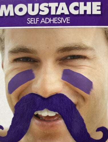 Bigote Autoadhesivo Morado