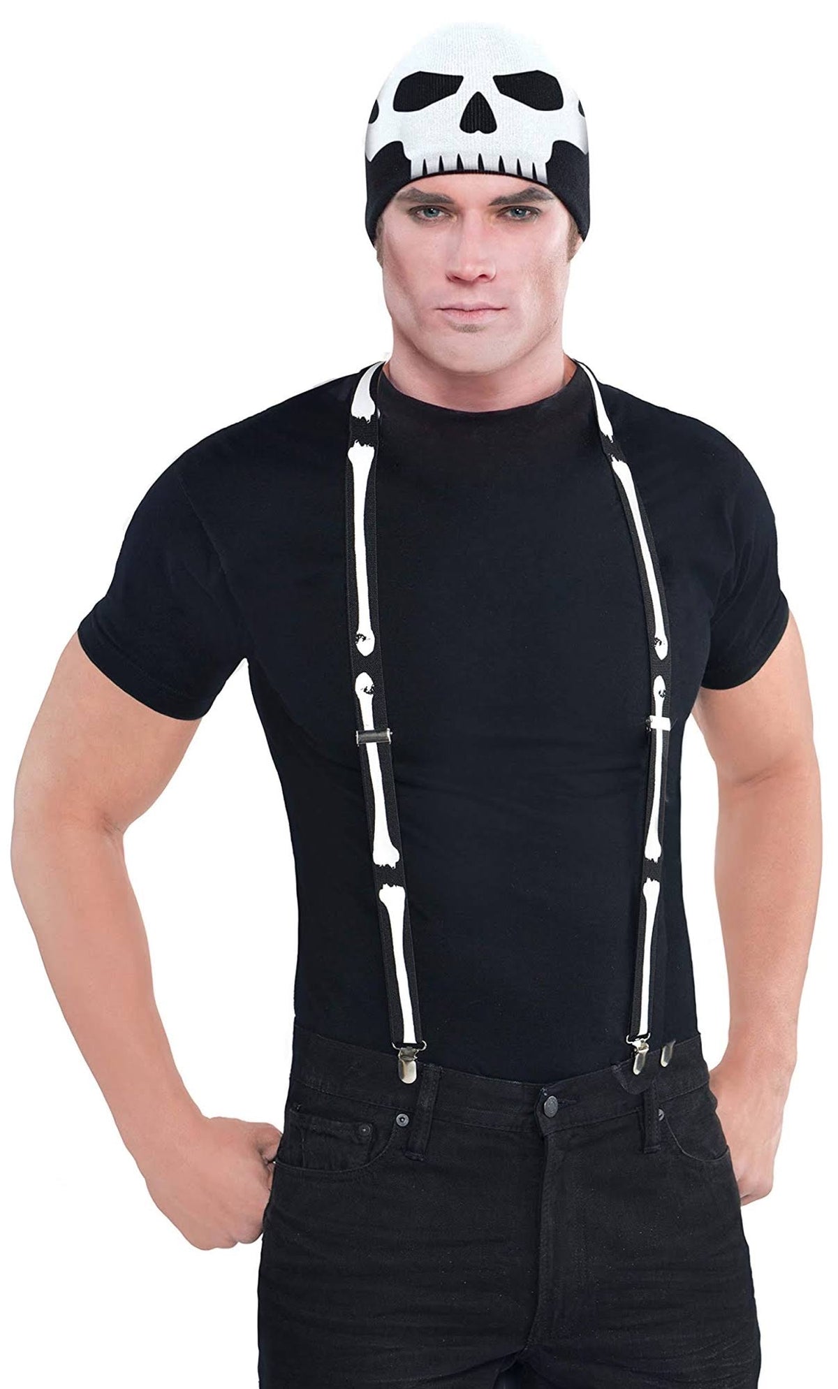 Tirantes negros y hueso