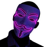Máscara de neón de V de Vendetta en 4 colores
