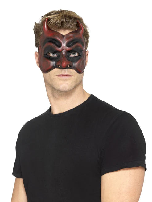 Máscara de diablo de mascarada, para hombre